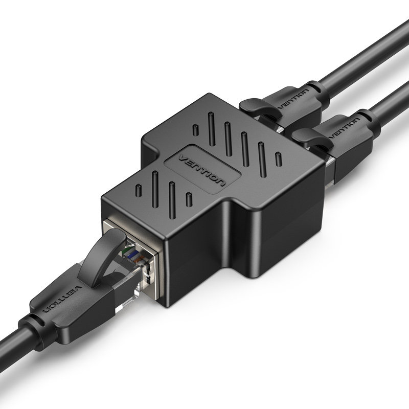 威迅网线分线器一分二转换连接对接头rj45同时上网宽带网络三通口