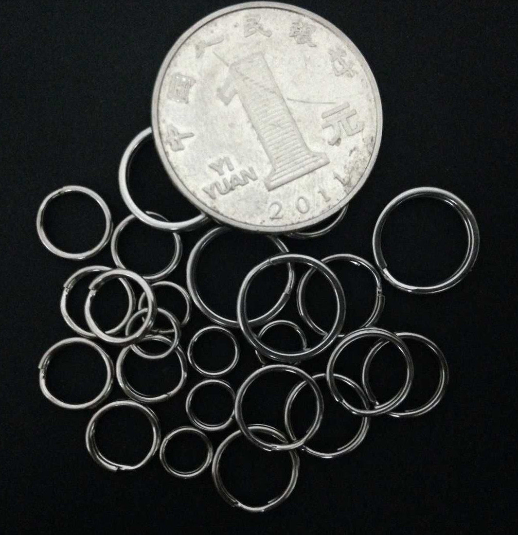 6-15mm/特小不锈钢迷你钥匙圈小圈圈钥匙环扣连接小环圈10个