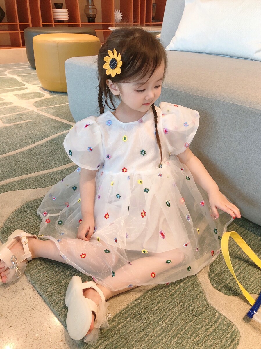 宝宝连衣裙夏季可爱韩版蓬蓬纱裙3岁小女孩小童连衣裙