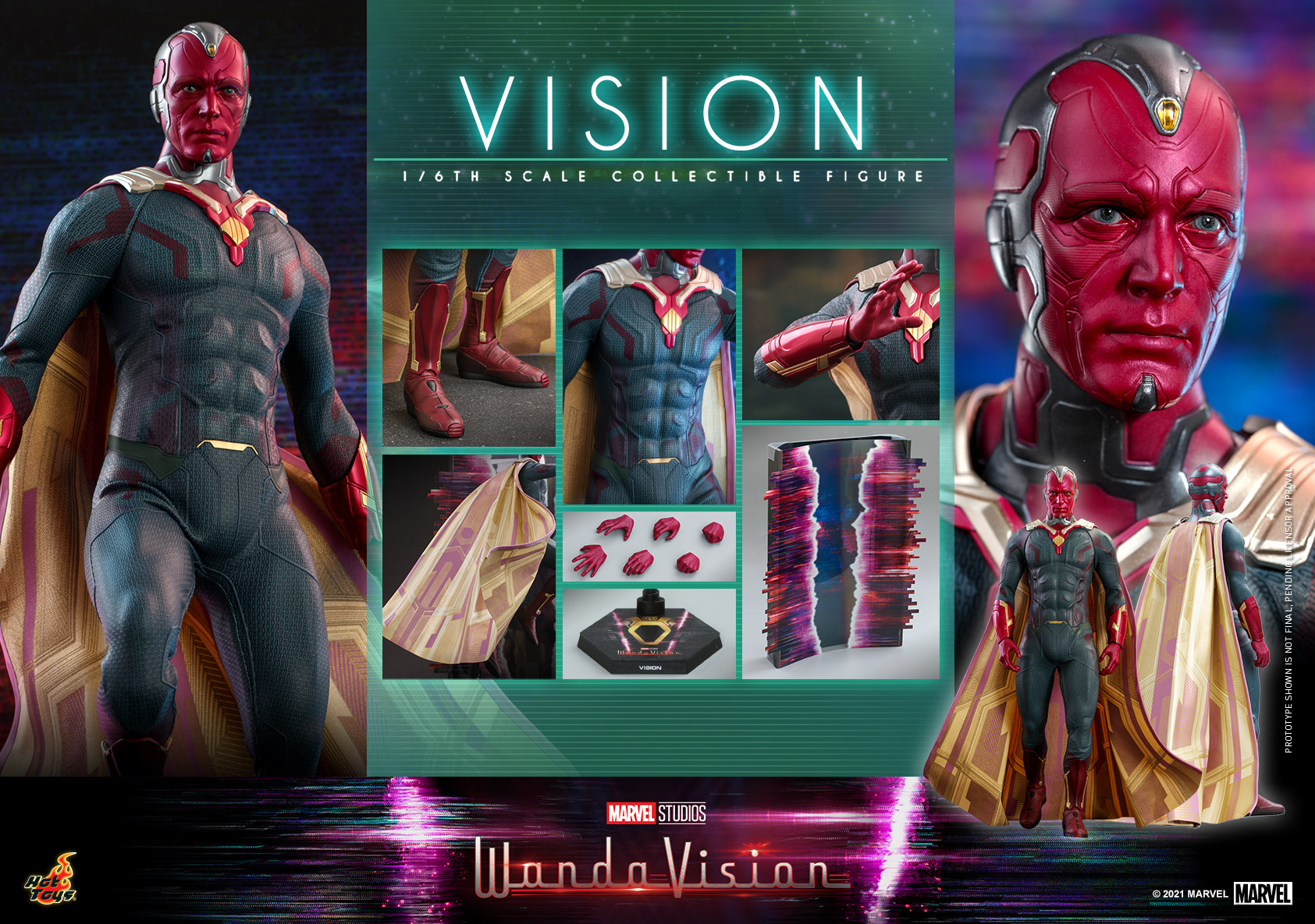 旺达幻视接单包邮hottoyshttms037vision幻视兵人专区
