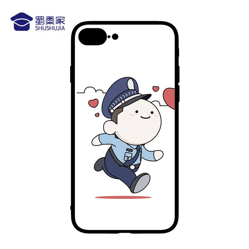 警察情侣款手机壳苹果华为小米vivo防摔硬壳动漫3c周边