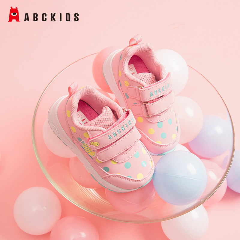 abckids童鞋 春秋儿童运动鞋宝宝学步鞋小童鞋子启步鞋女童跑步鞋