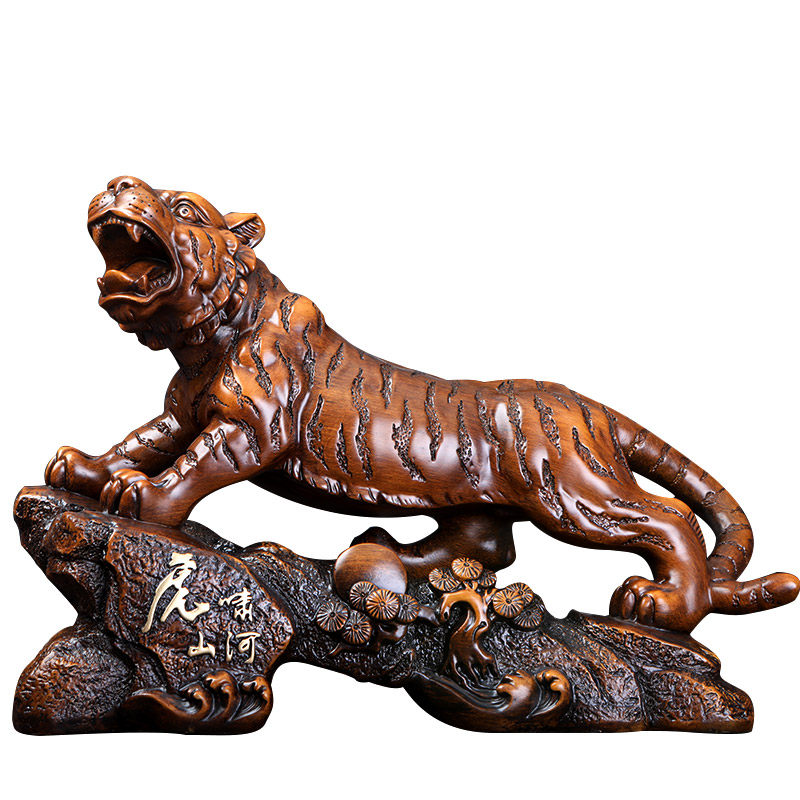 老虎摆件风水招财十二生肖虎装饰家居摆设办公室桌面开业工艺礼品