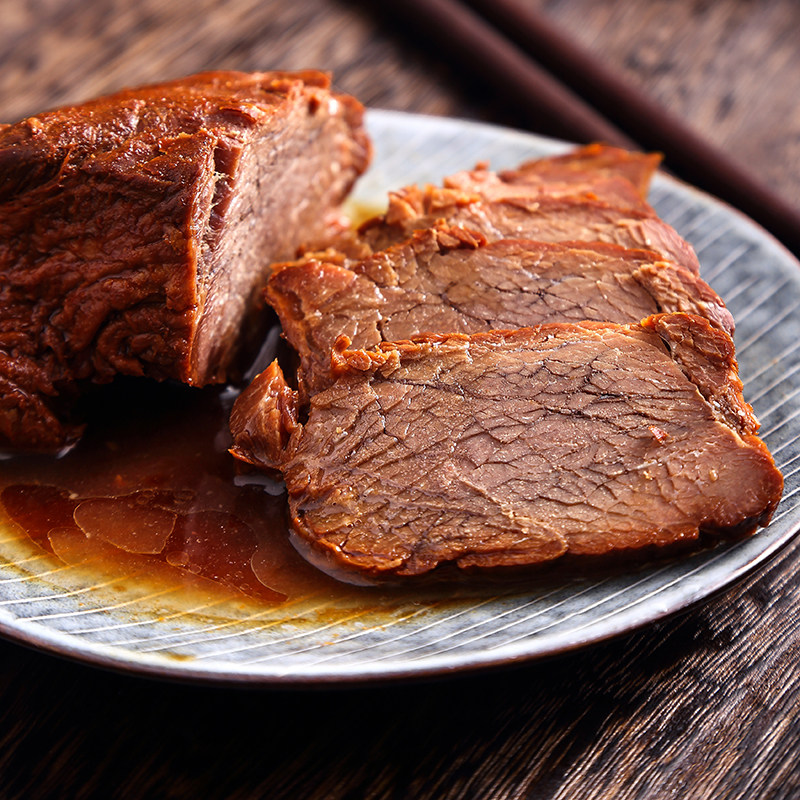 三珍斋招牌酱牛肉200g 卤牛肉熟食真空包装五香零食红烧酱牛肉干