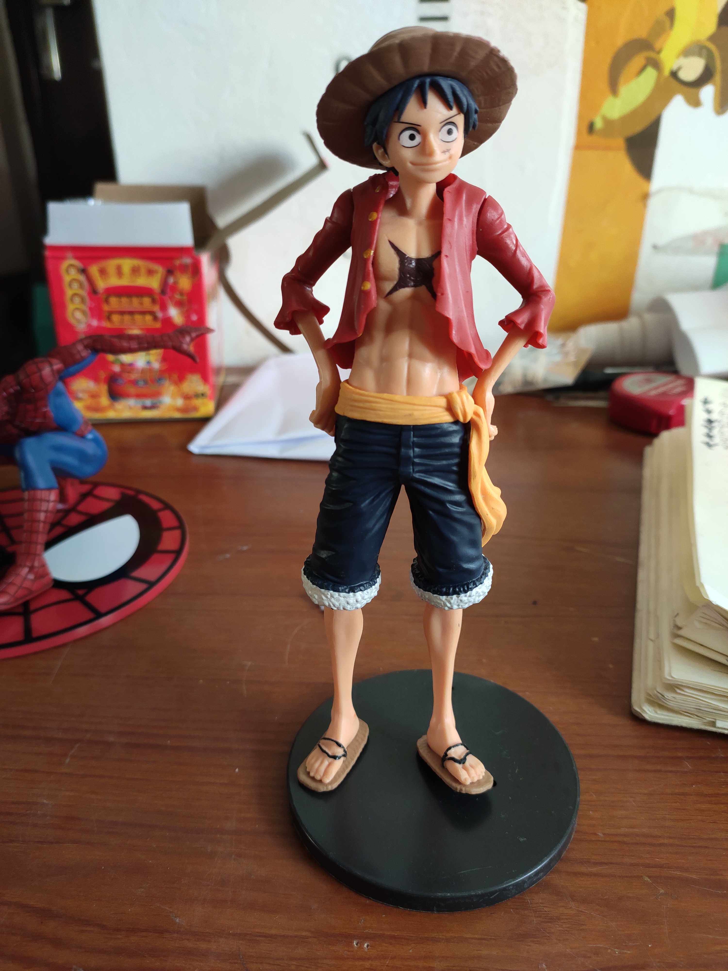 路飞海贼航海王动漫手办模型蛋糕摆件礼物草帽节日装扮用品