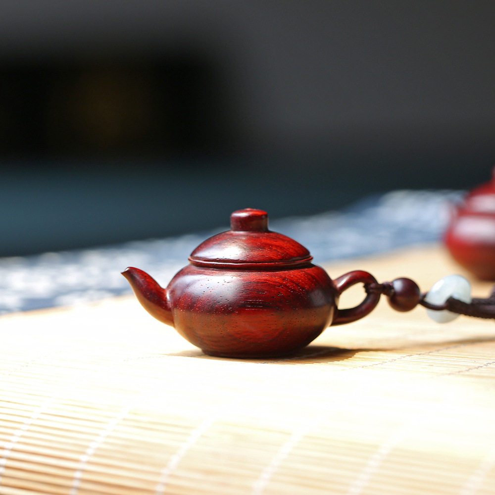 印度小叶紫檀高密老料茶壶手把其他特色工艺品