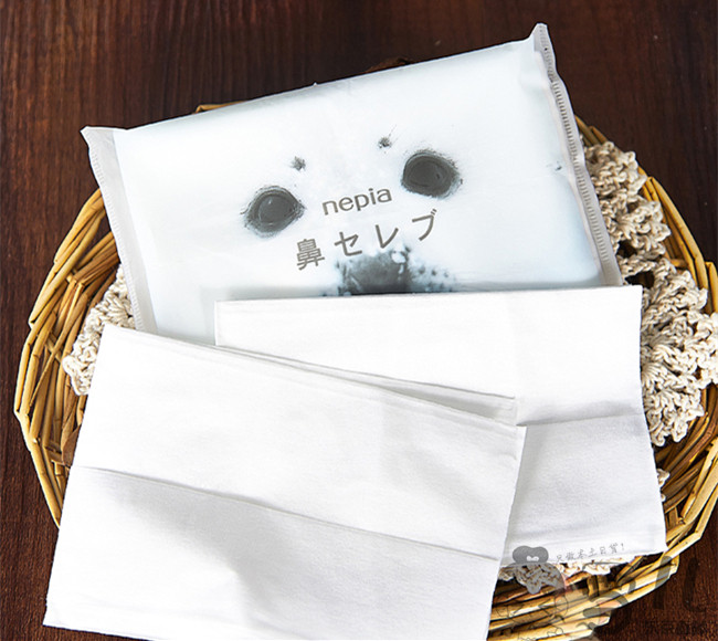 日本nepia妮飘鼻子贵族纸巾敏感专用超柔保湿手帕纸