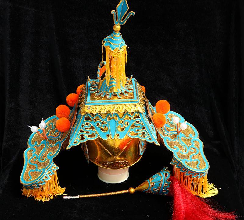 京剧盔头京剧戏曲豫剧服装 耳不闻 将军盔 帅盔八贤王帽将盔太师