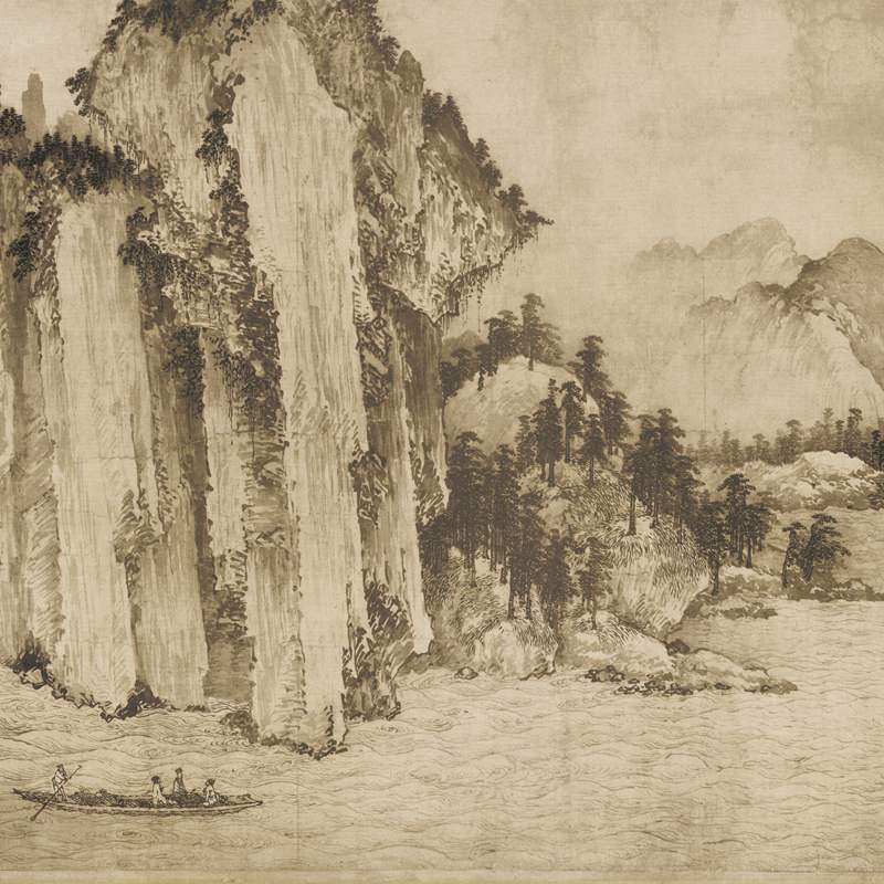 武元直赤壁复古字画人物风景画横幅国画微喷仿古国画