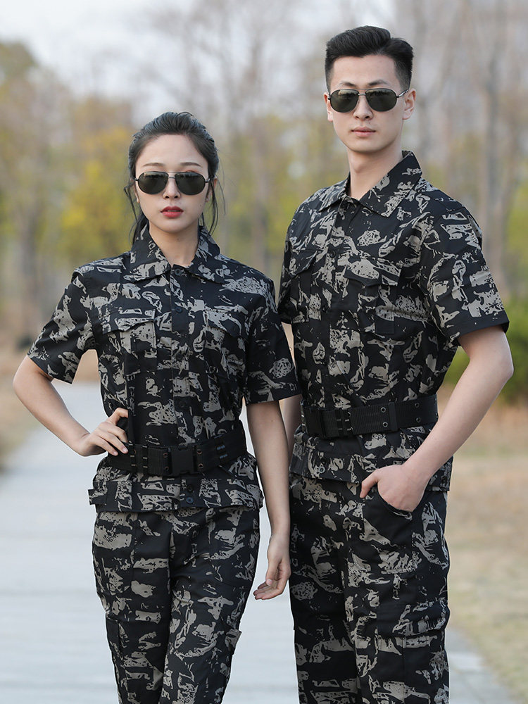 夏季迷彩服套装短袖薄款学生军训正版训练服女作训外套