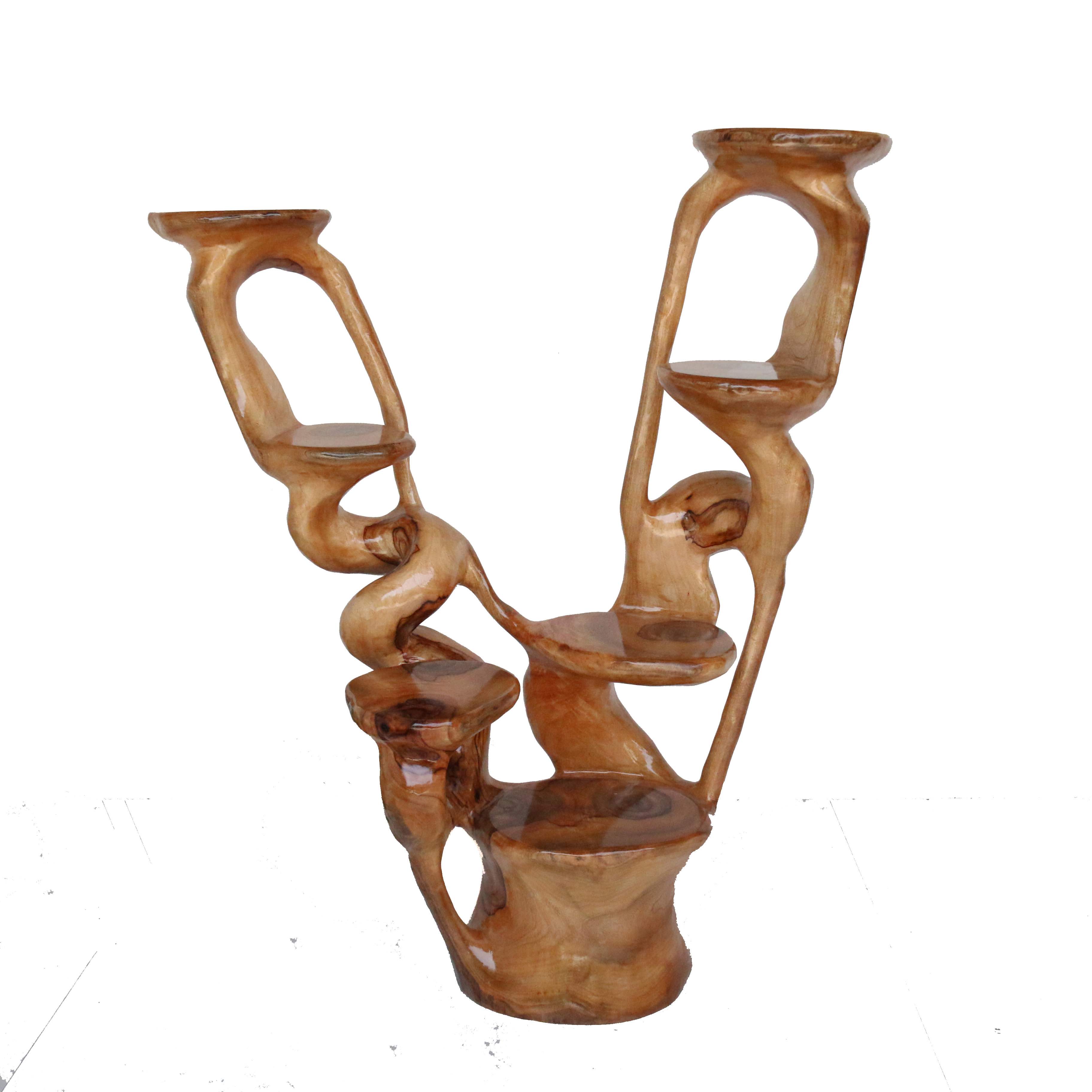 花架根雕摆件原木天然精品盆景架子石头置物架根雕花架