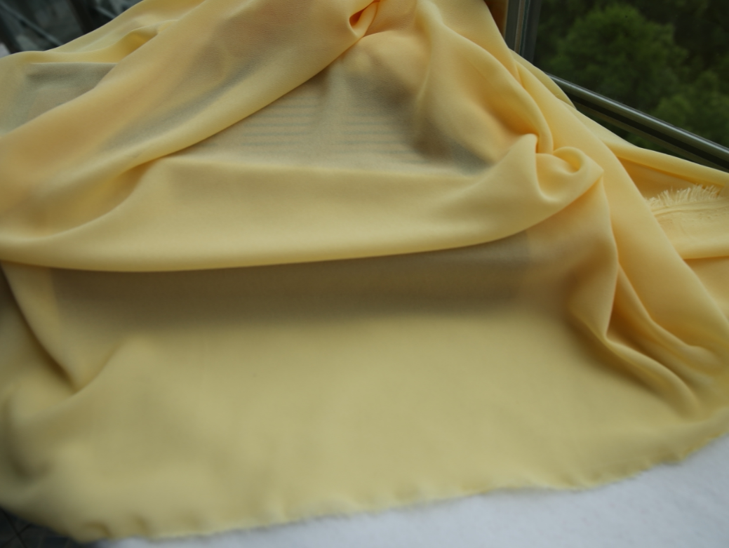 高品质乱麻雪纺乔其纱布料服装面料夏季衣裙料子纯色内衬里布