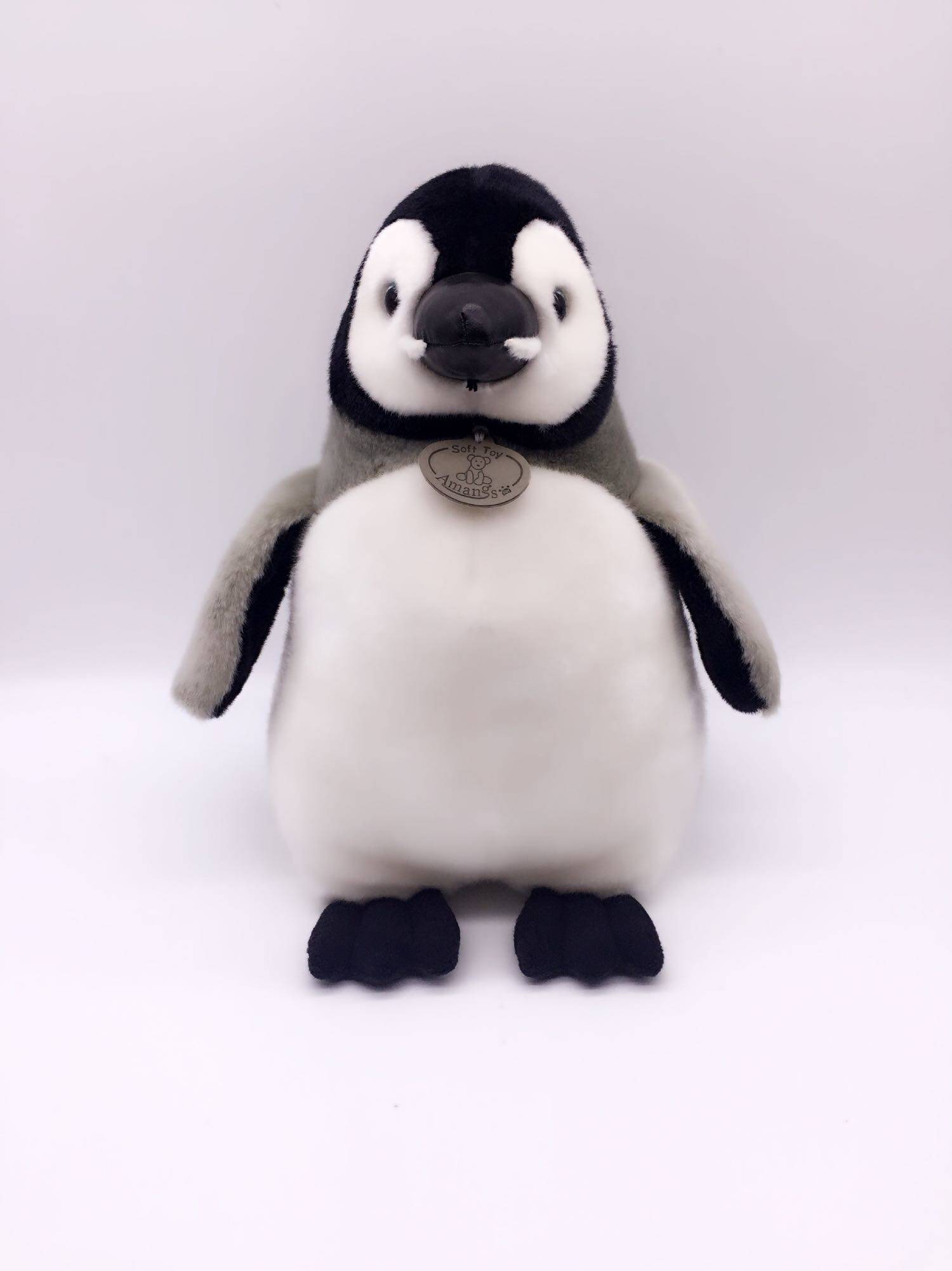 企鹅韩国出口正品公仔毛绒玩具快乐乐的大脚仿真毛绒布艺类玩具