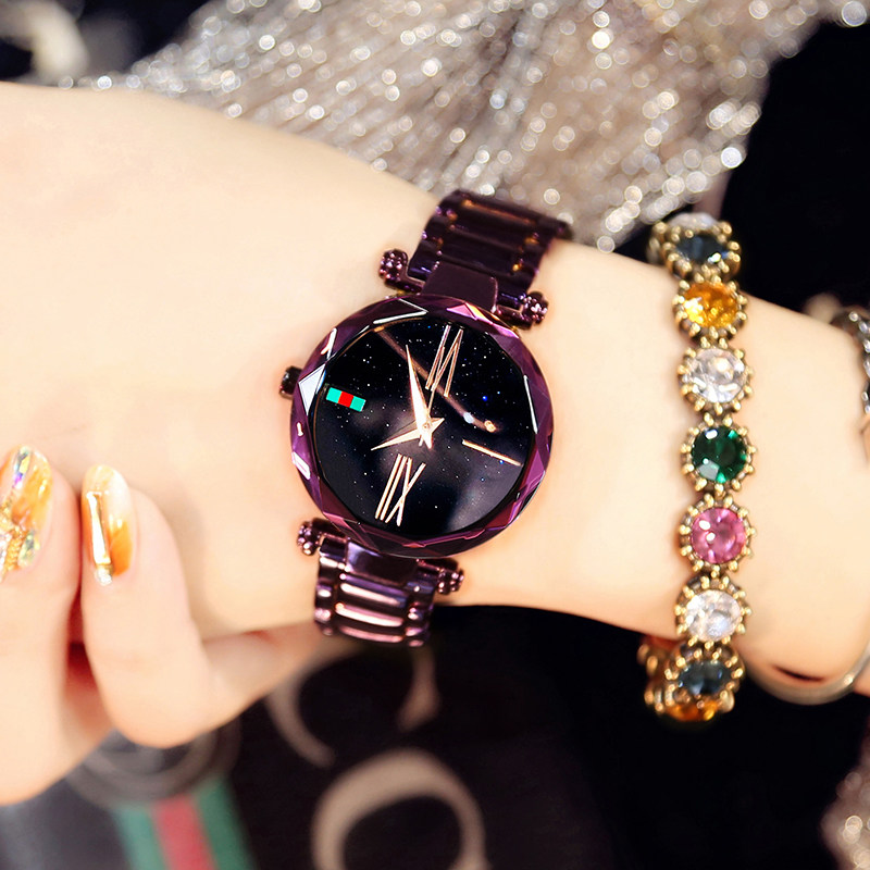 lsvtr正品星空手表女士时尚潮流防水同款网红红韩国产腕表