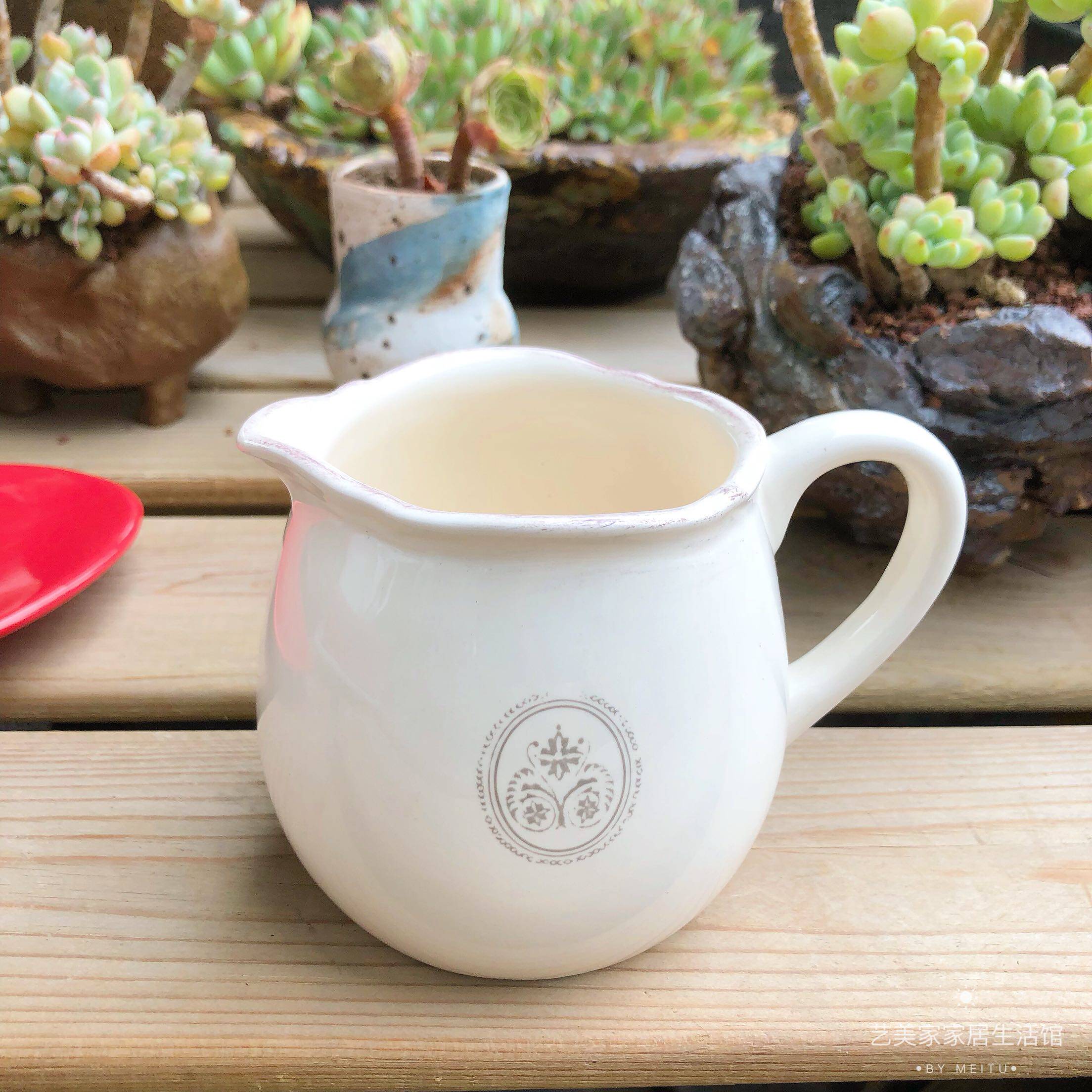 陶瓷咖啡奶杯骨瓷英式奶罐奶缸个性牛奶奶壶奶罐