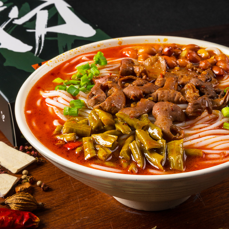 阳际山野肥肠粉方便美食速食早餐夜宵江西米粉米线特产