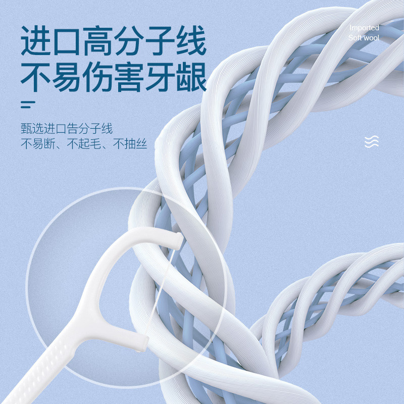 牙线一次性盒装超细剔牙神器家庭装成成人牙签牙签