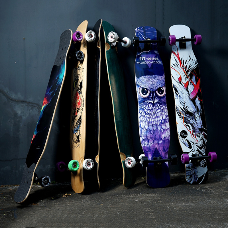 战翼专业长板滑板混沌平花成人男女女生儿童滑板