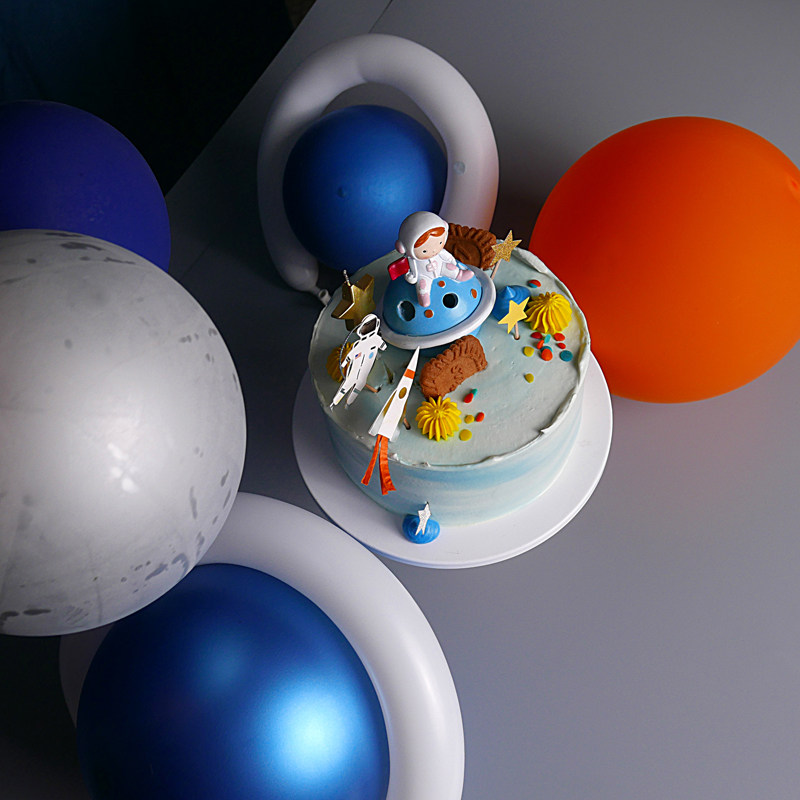 pitta宇航员开心果双莓动物奶油生日蛋糕太空人儿童宝宝新鲜生日蛋糕