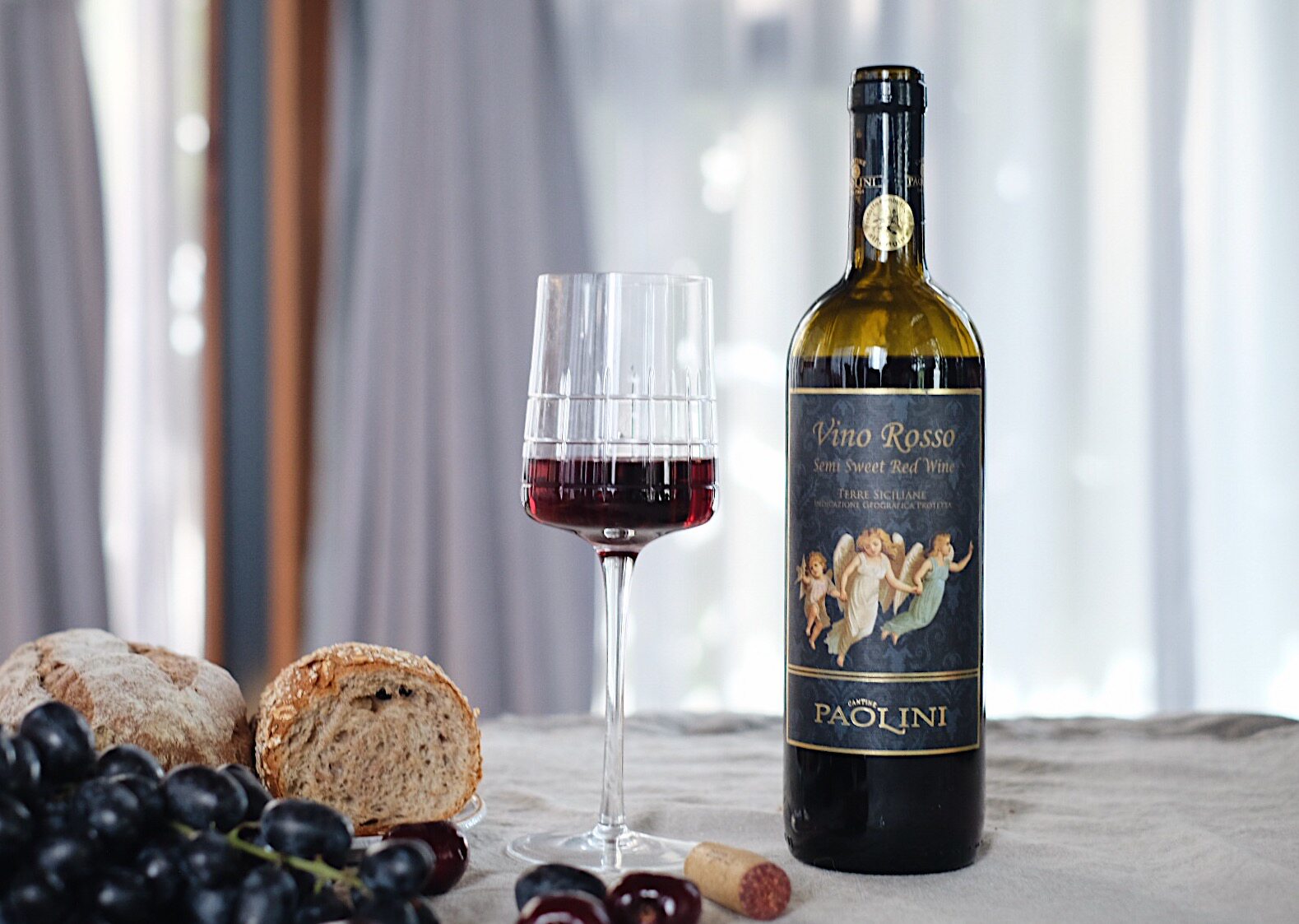 甜酒到干型醉佳过渡|意大利西西里paolini酒庄黑珍珠半甜红葡萄酒