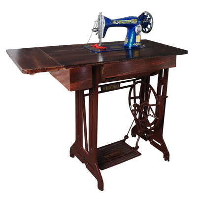 老式家用多功能脚踏式电缝纫机蝴蝶飞人上海牌缝衣机头台式裁缝机