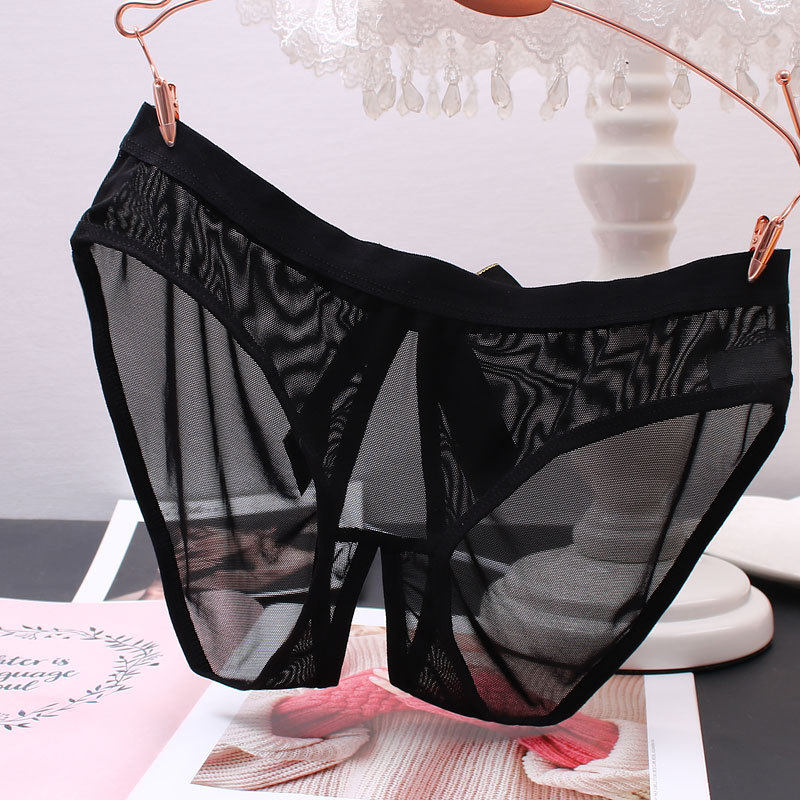 透明女裤事用房事火辣低腰诱惑不要开大蝴蝶结女三角裤