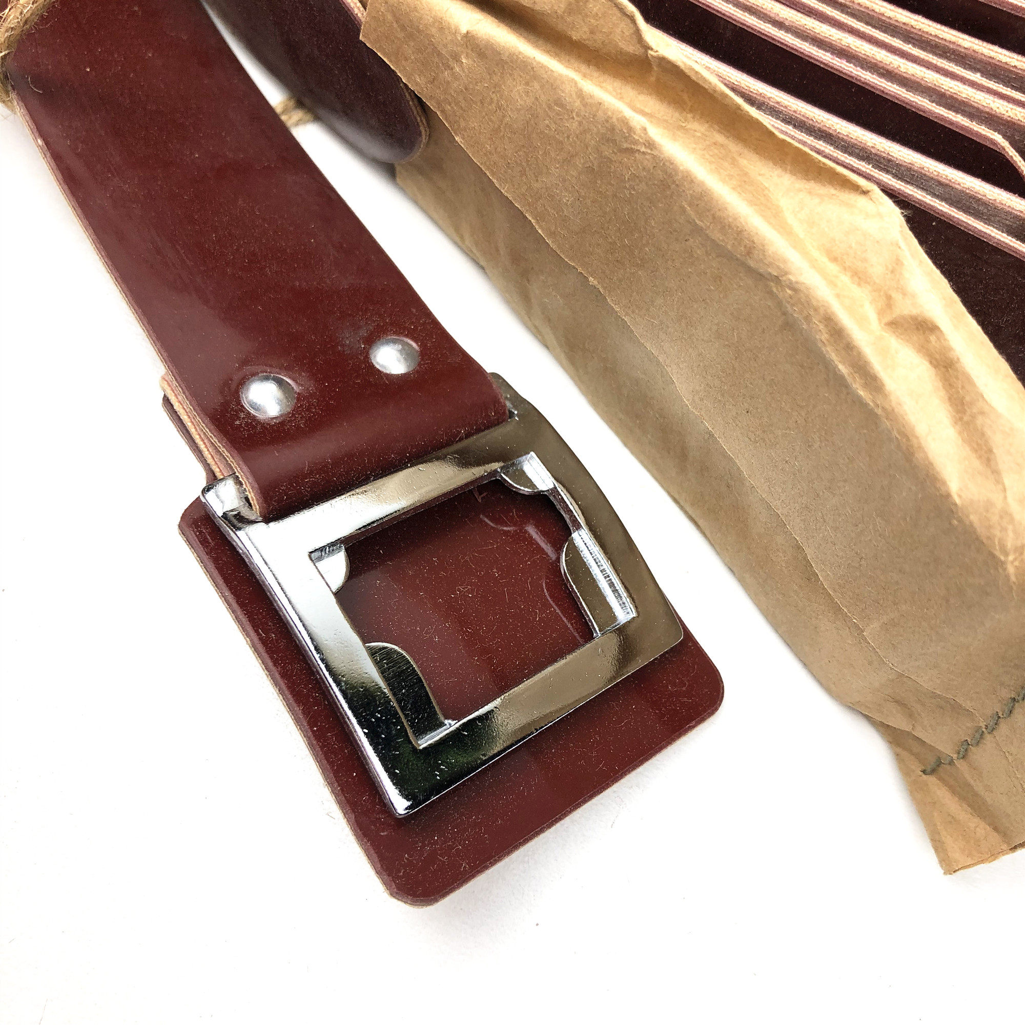 正品皮革腰带老货库存武装带退役怀旧收藏品人造革战术腰带