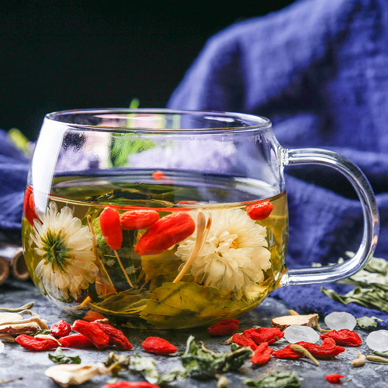 清心去火茶降火茶去肝火旺盛下火茶菊花茶清火茶薄荷叶金银花茶图片
