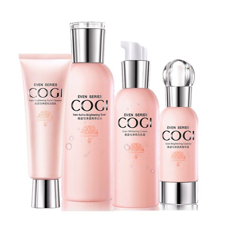 萃白高姿化妆品套装匀净四件件套透亮尊享礼盒面部护理套装