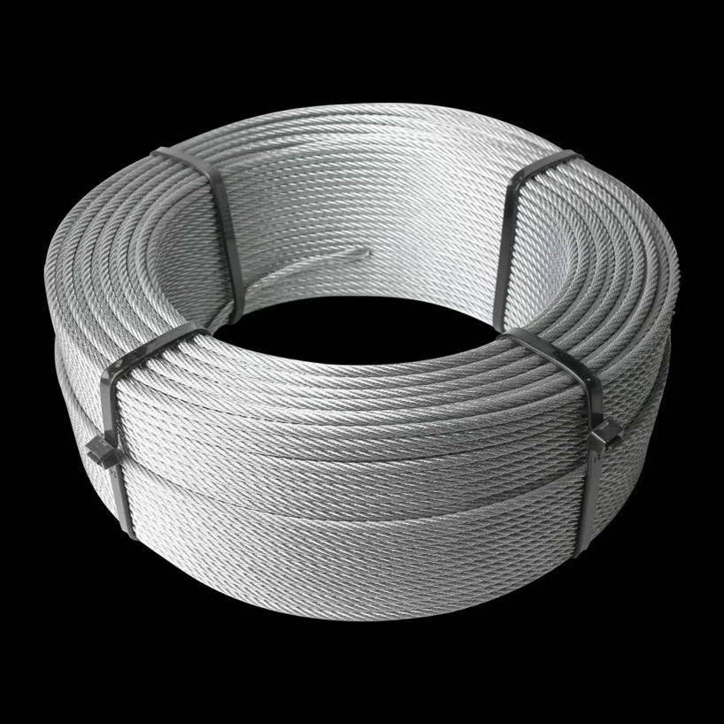 钢丝绳不包热镀镀锌10mm捆绑拉线承重生命线安全钢丝绳