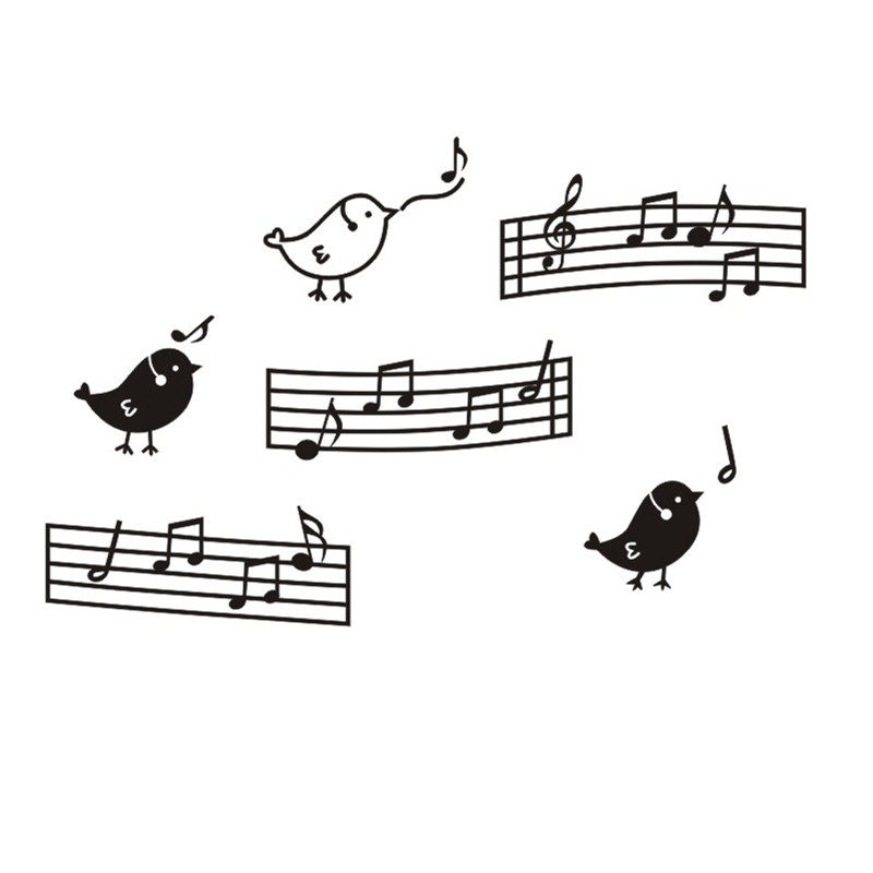 跳动音符贴纸卡通创意音乐教室琴行幼儿园儿童软装墙贴