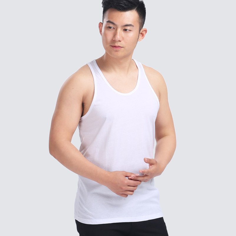 兄华中老年打底夏打底汗衫内衣老头背心汗布全棉背心