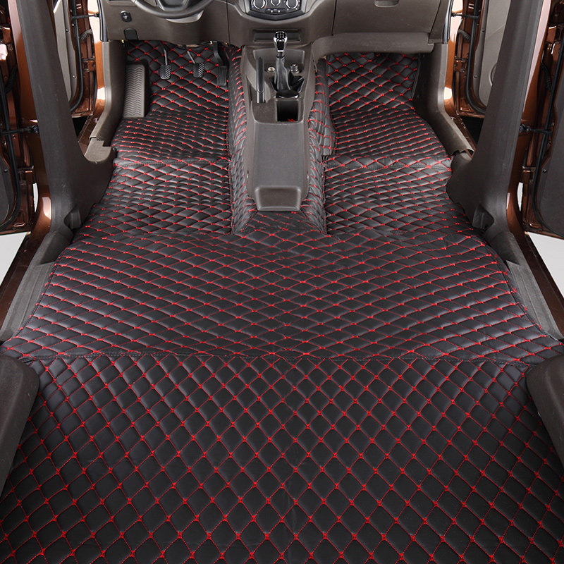 6388 6390地胶 地板胶地胶刺绣款地板皮地垫地毯汽车铺底隔音地板革各