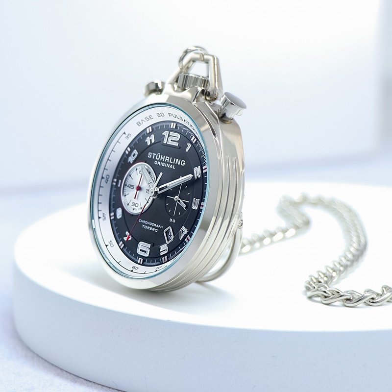 怀表施图灵图灵stuhrling复古斗牛士夜光日历计时男女怀表