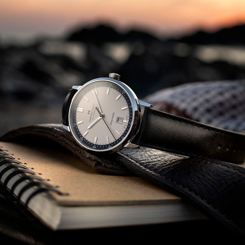 Hamilton 汉米尔顿美国经典休闲皮带自动机械手表男 H38425720