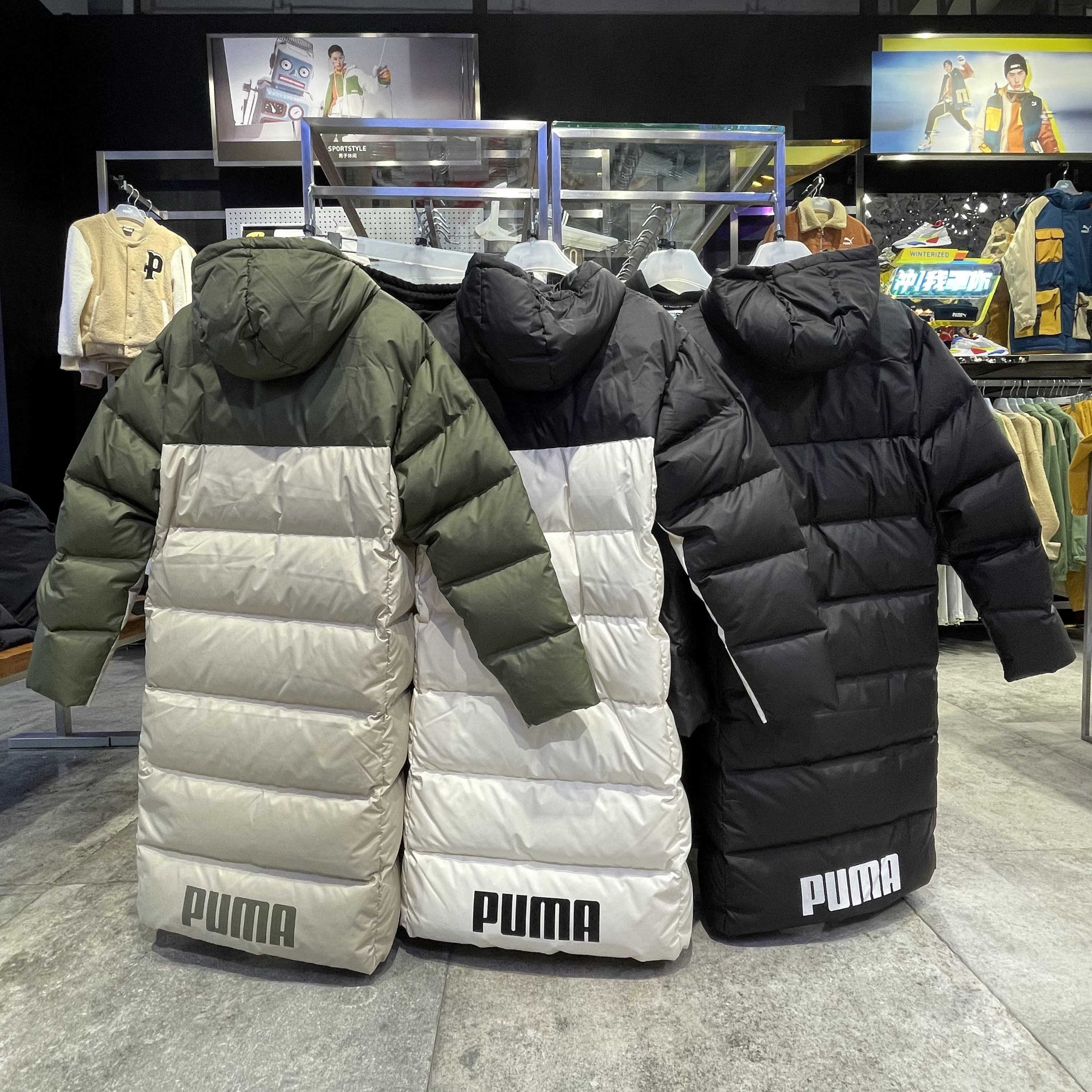 puma彪马21fw冬季新款男子运动休闲长款保暖羽绒服运动羽绒服