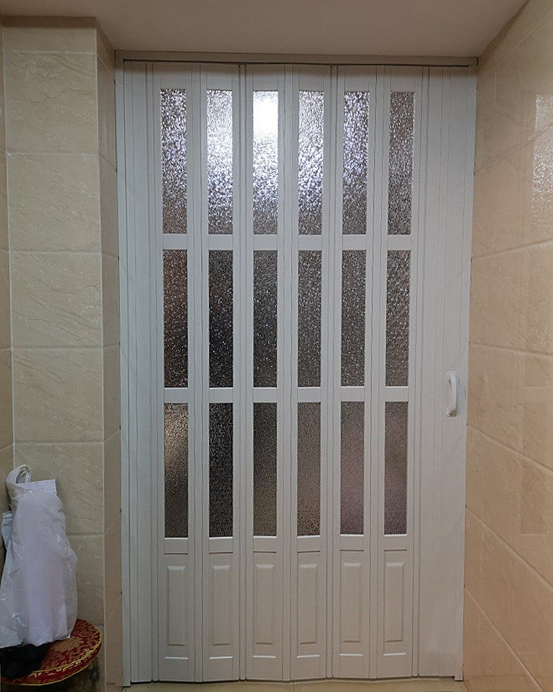 pvc折叠门卫卫生间厨房客厅阳台隔断商铺伸缩室内门