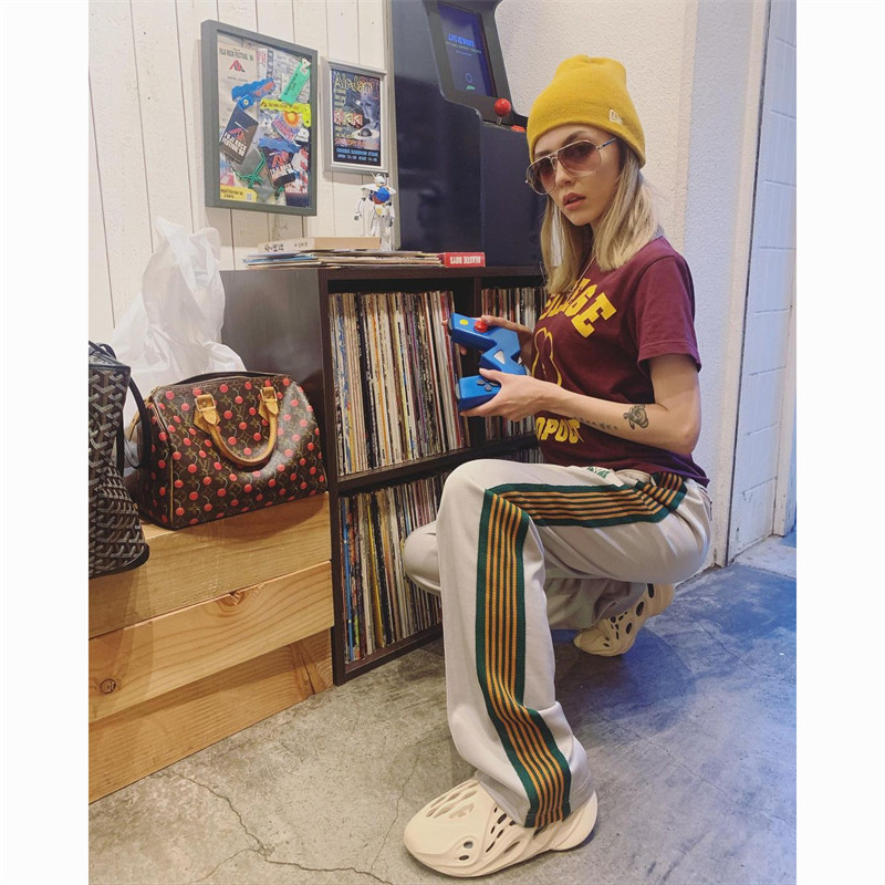 过验needlestrack联名aipl东京限定asaprocky蝴蝶运动休闲休闲裤