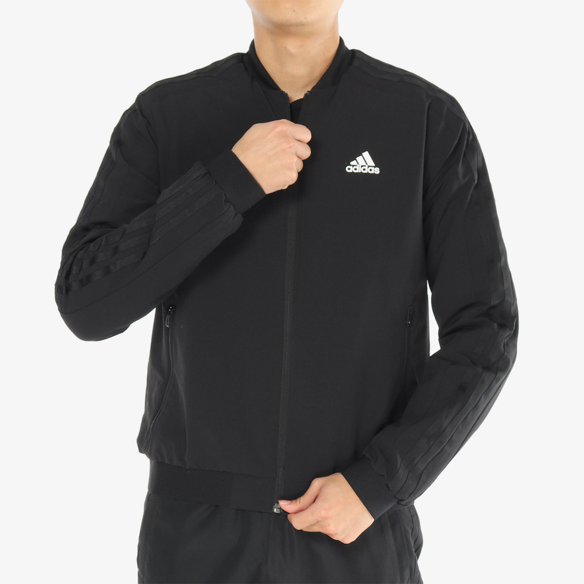 adidas阿迪达斯正品2019春季飞行员立领运动休闲夹克外套运动茄克