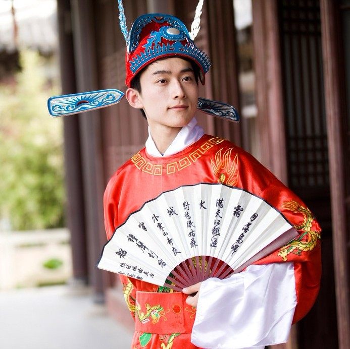 凤冠霞披状元 服女驸马高考金榜题名状元 服黄梅戏 婚礼服装 出租中式