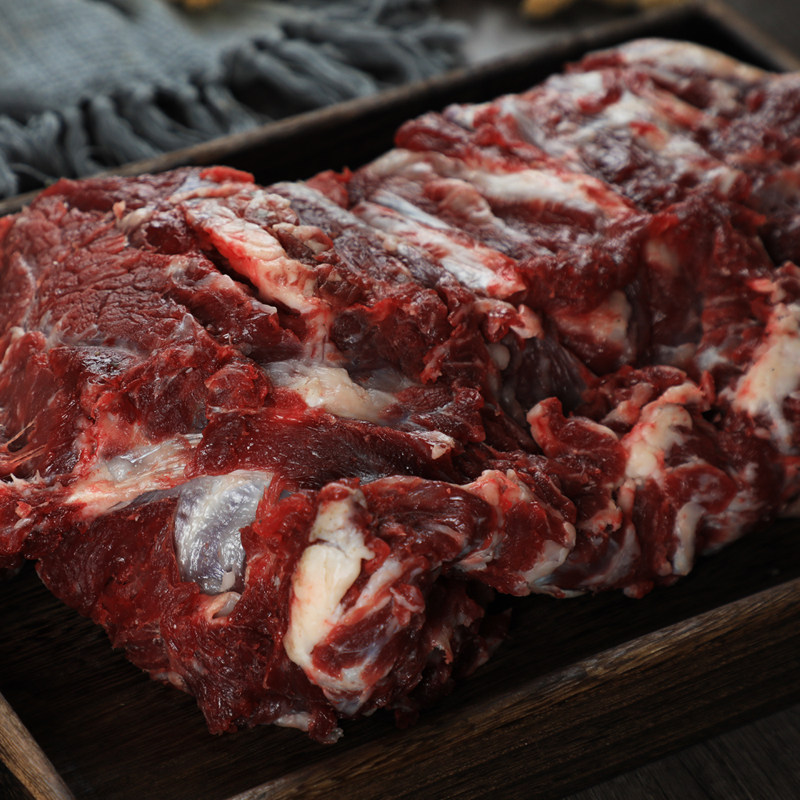 小兵清真新鲜牛外500g西冷牛排筋肉相连富有生牛肉