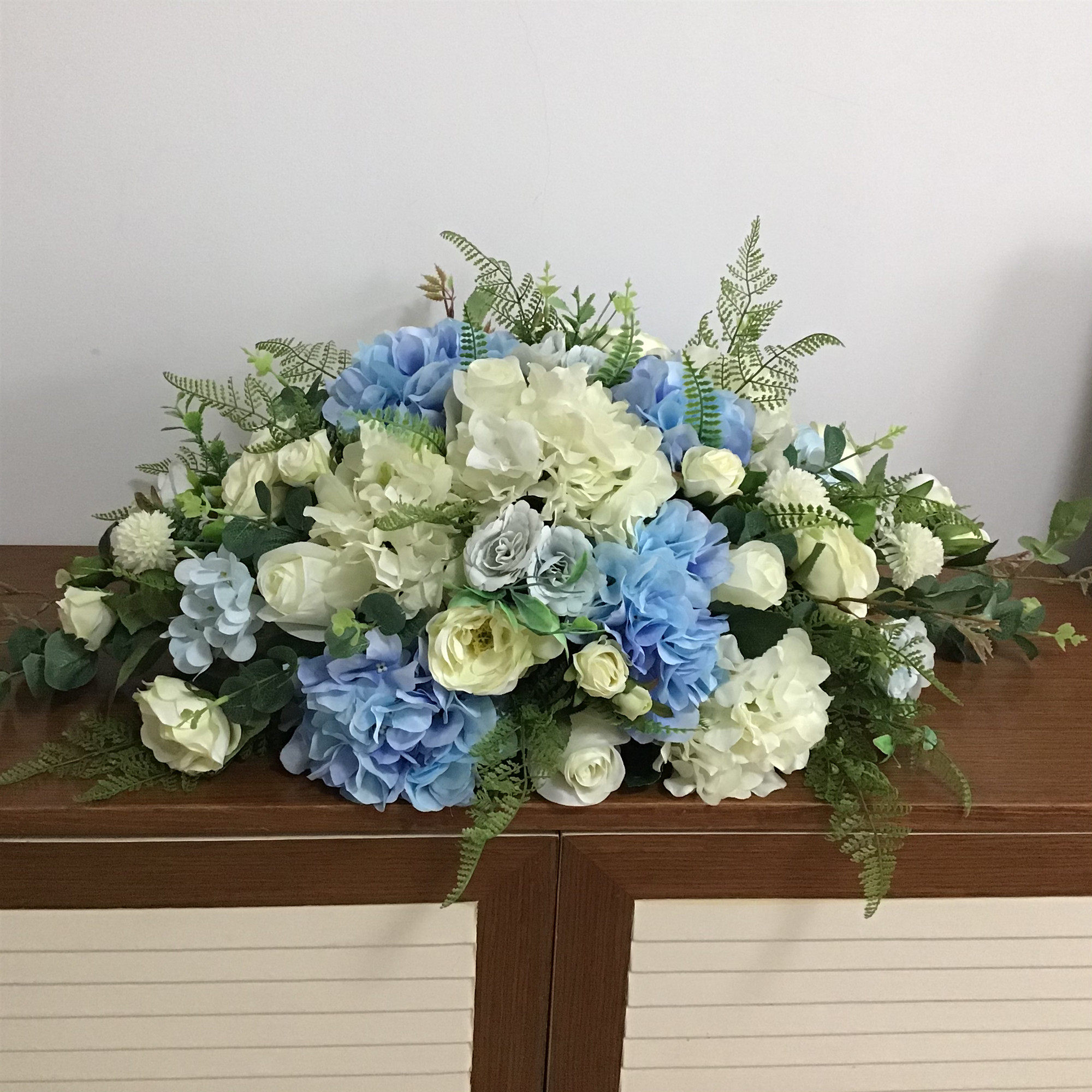 欧式仿真塑料绢花会议讲台长桌椭插办公室茶几仿真花