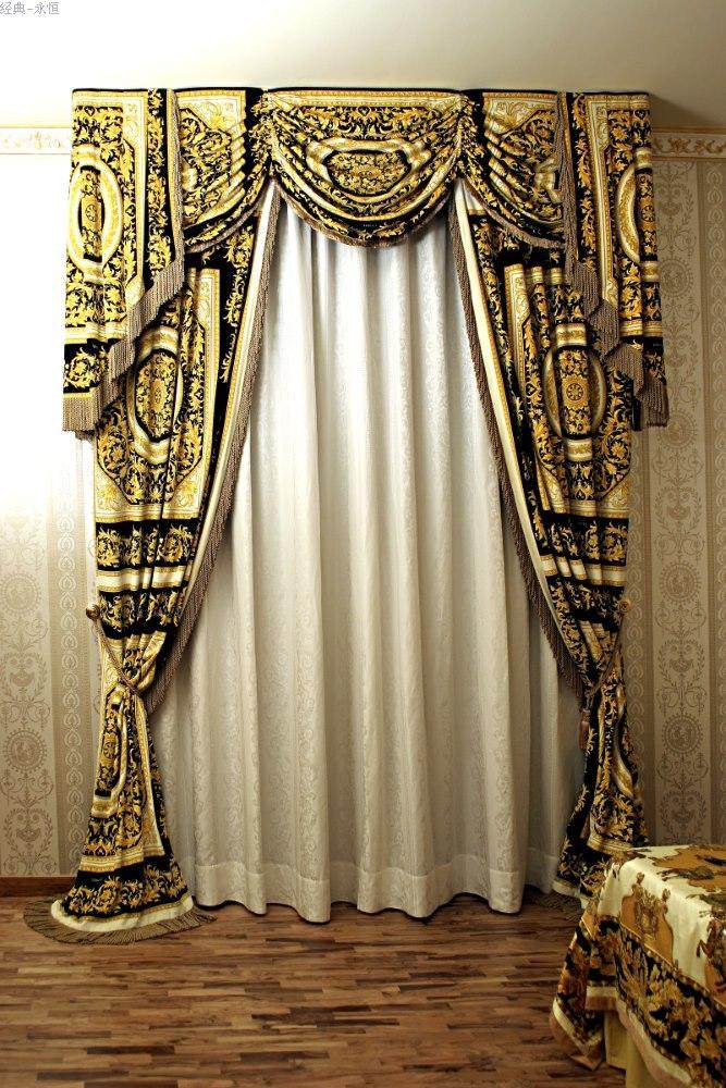 拿破仑家居范思哲风格窗帘新欧式客厅奢华窗帘卧室遮阳布窗帘遮光
