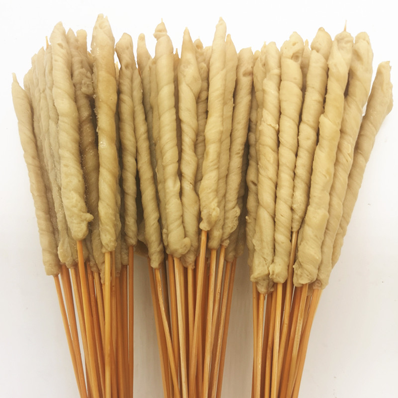 网红面筋小串3000根整箱铁板烧烤夺命小串素食烤面筋串半成品商用