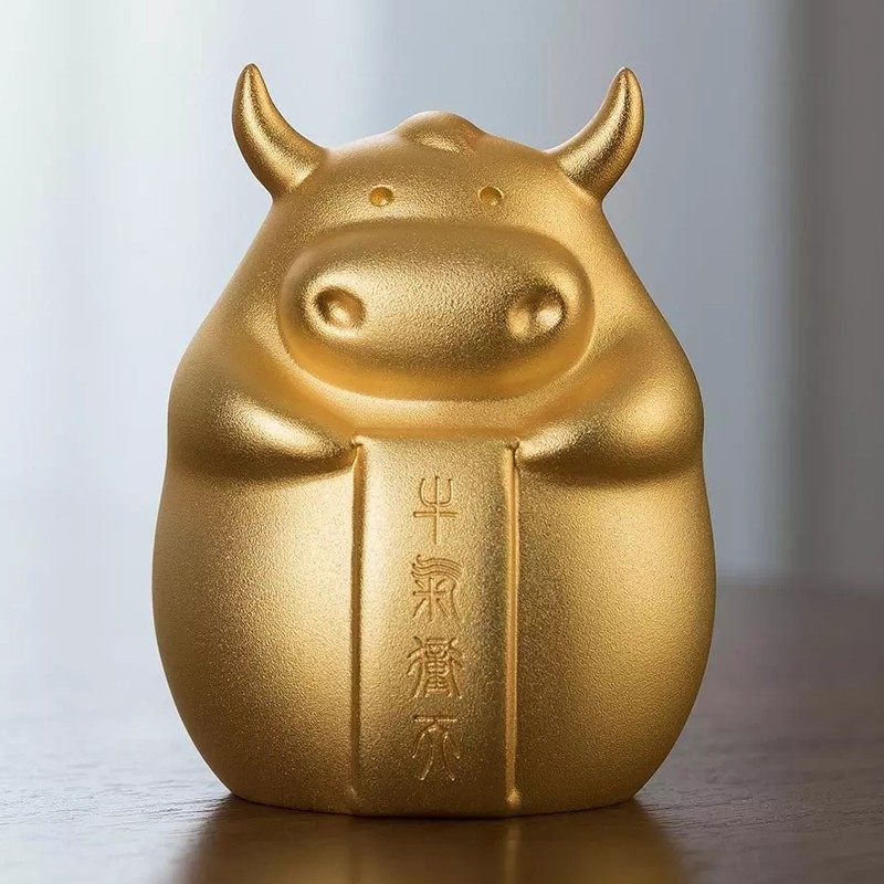 铜师傅牛气冲天生肖牛铜工艺品牛生肖牛新年贺岁礼物创意礼品