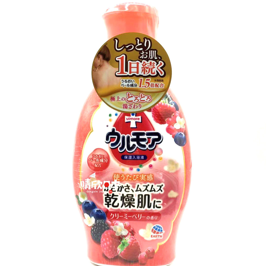 日本甜蜜浴盐保湿高保湿巴斯洛漫补水600ml浴液沐浴浴盐