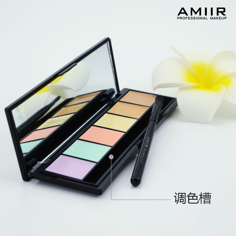 艾米尔六色局部遮瑕膏修容盘多色粉底痘痘黑眼圈遮瑕