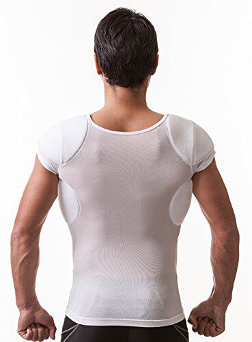 日本升级超薄隐形肌肉打底内衣变大胸肌假肩塑身上衣