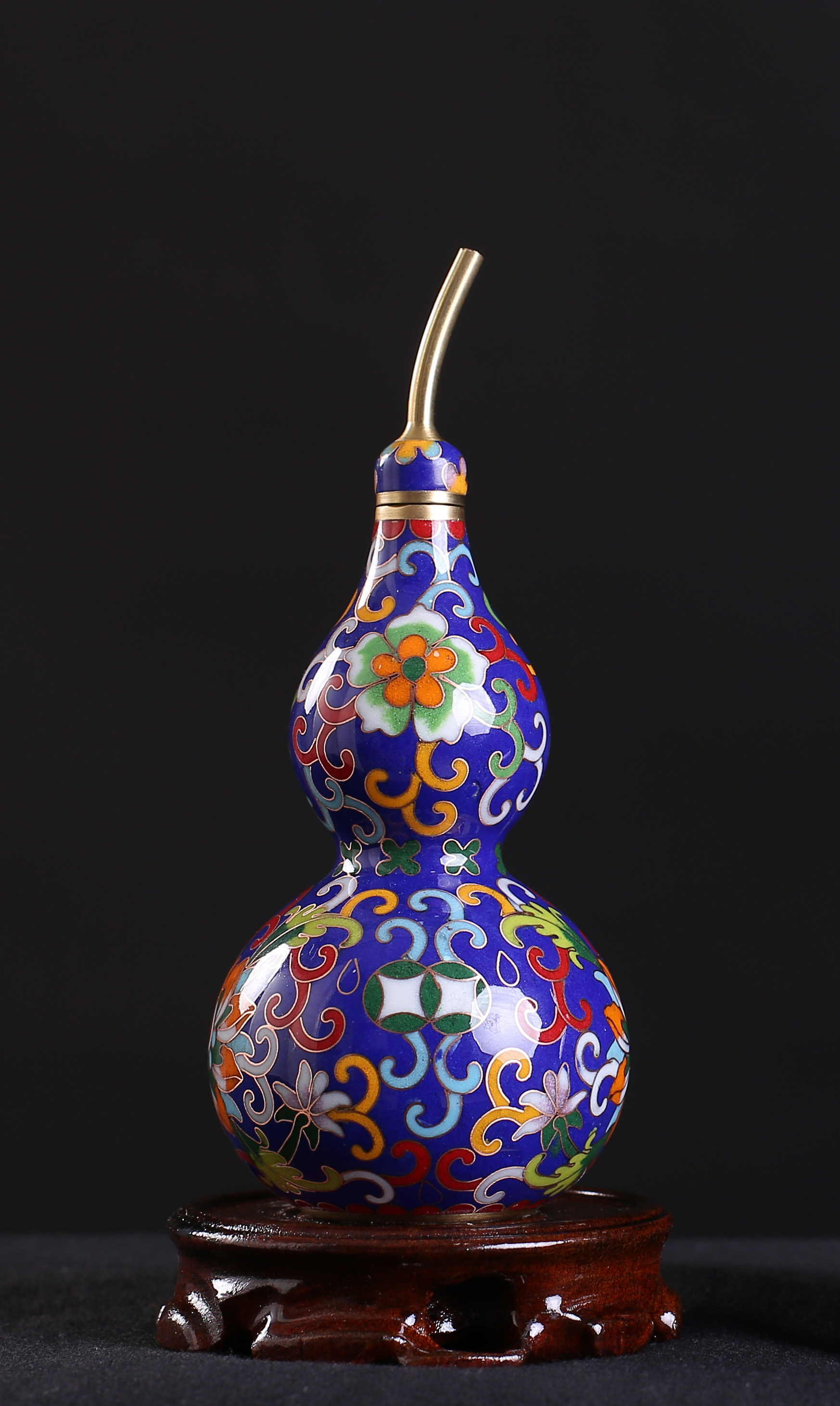 景泰蓝小号铜胎掐丝珐琅葫芦工艺工艺品品福摆件景泰蓝