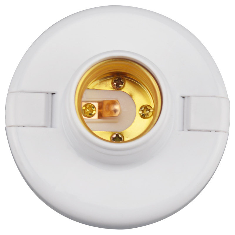 家用灯座螺口e27灯头座罗口暗装底座灯口led节能螺纹螺旋明装灯口